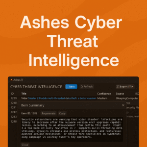 Ashes Cyber Threat Intelligence